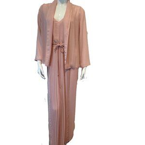 Vintage 70s Gilberts for Tally Maxi Dress & Jacket Set 8 | Boho Chic Ensemble